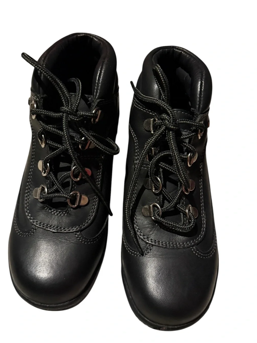 Timberland Black Lace-Up Leather Women's Boots